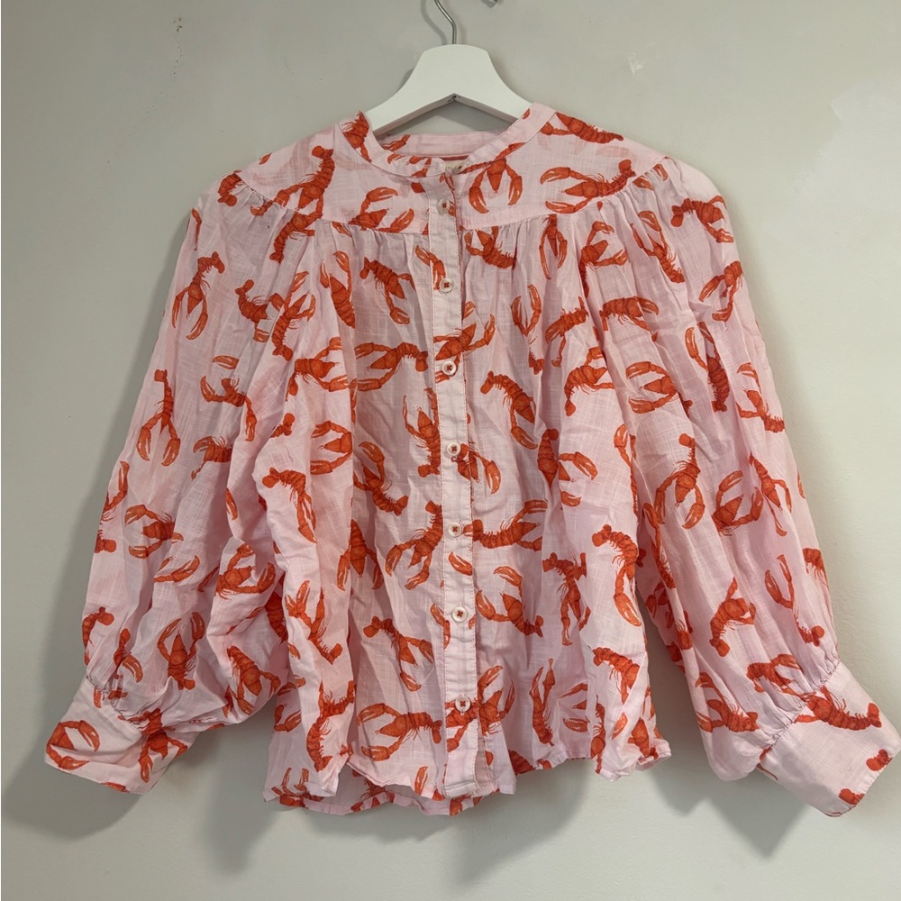 Anthropologie by maeve lobster blouse